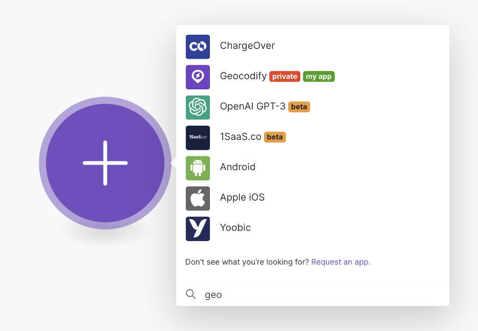 Searching for the Geocodify app