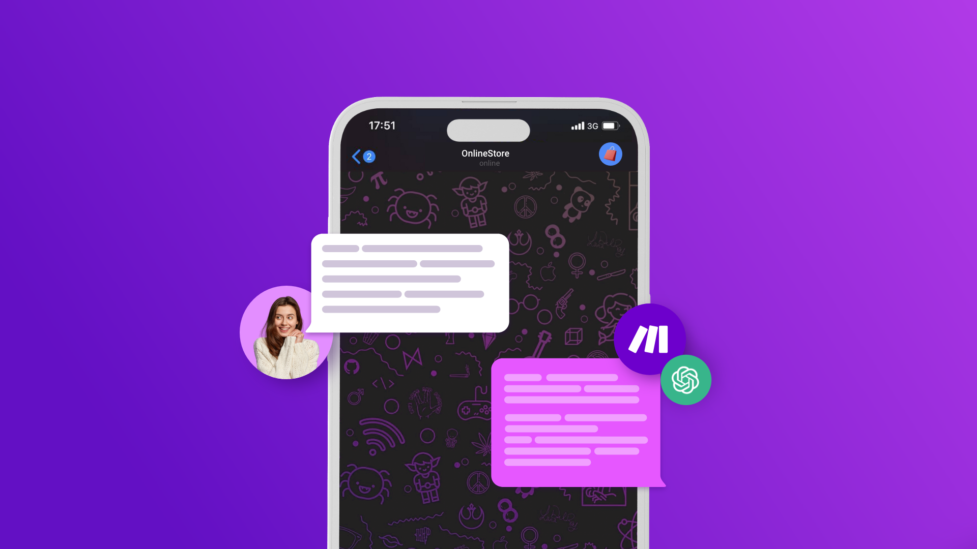 Telegram bot responses with ChatGPT