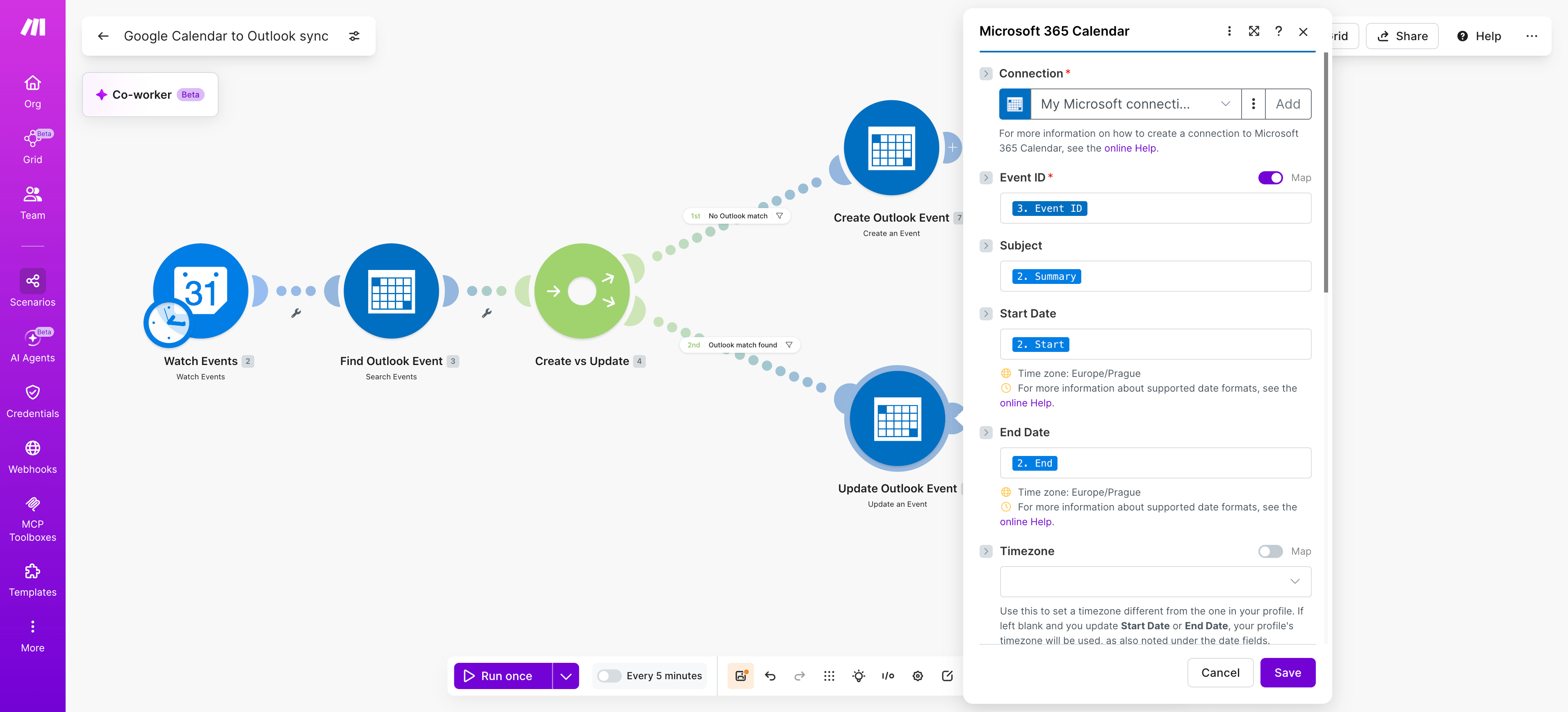 Google Calendar to outlook step 6