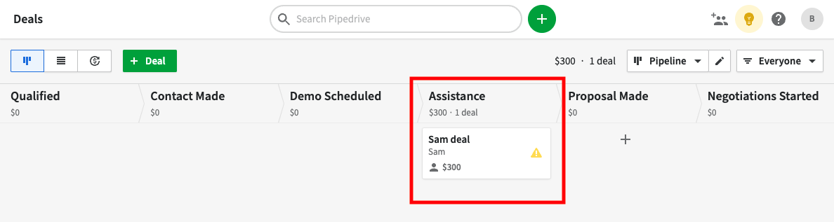 Pipedrive pipeline stages