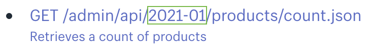 API version