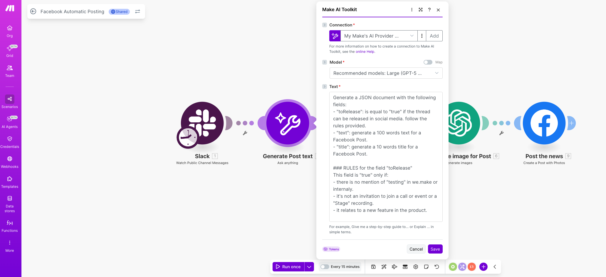 UCV_Automating social posts_Scenario 1