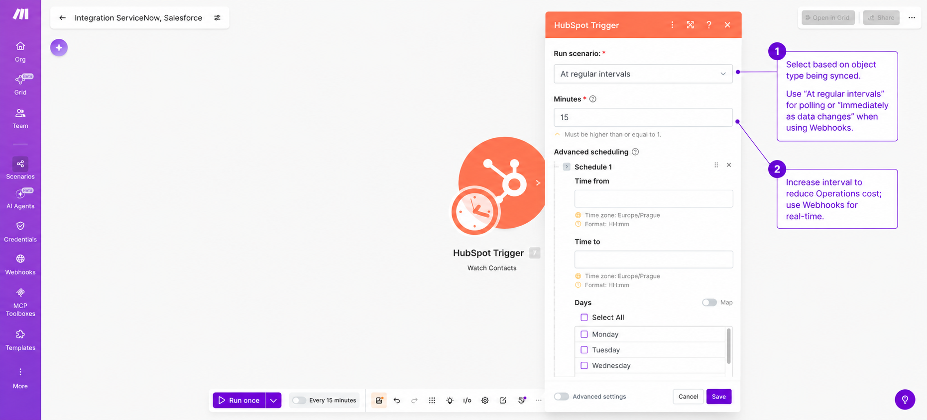 make-hubspot-trigger-schedule-settings