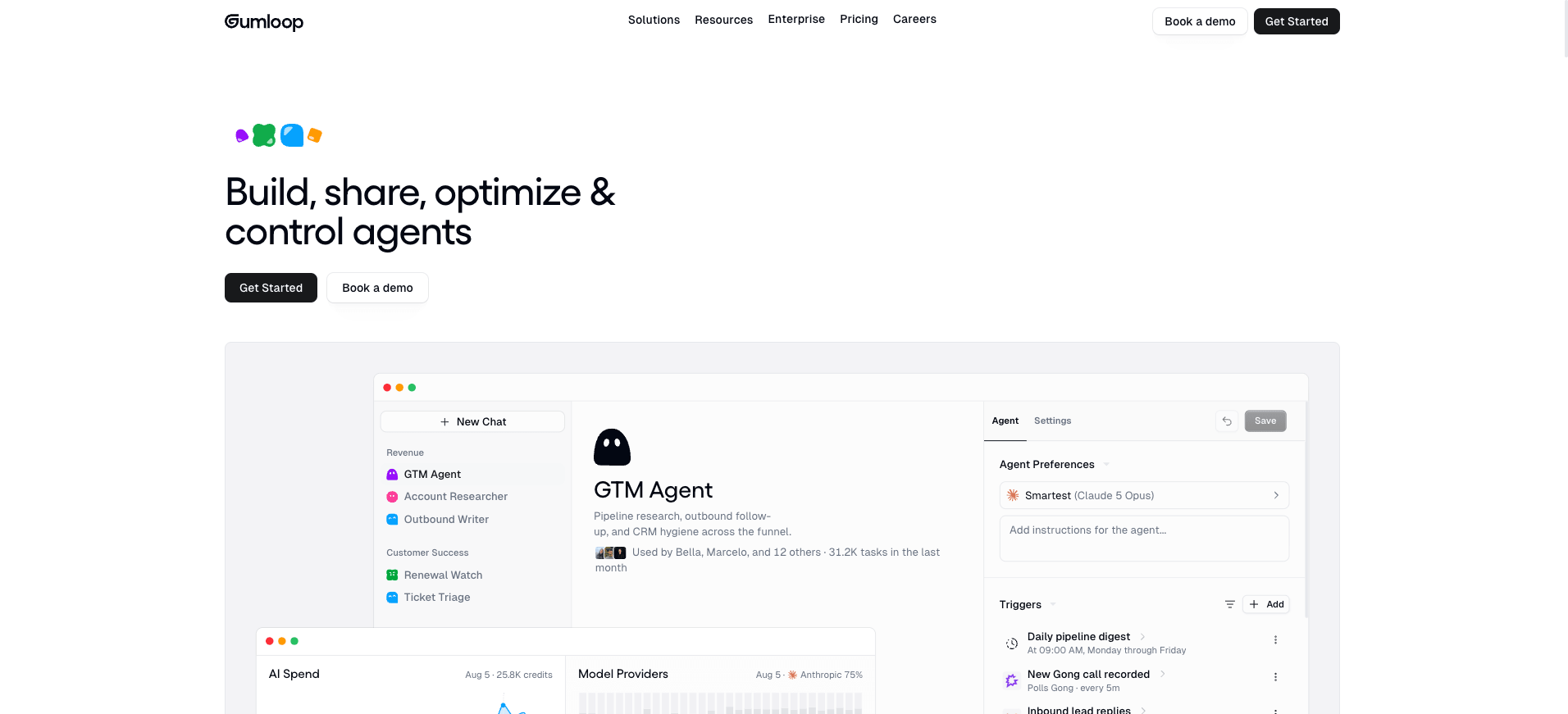 Gumloop homepage screenshot