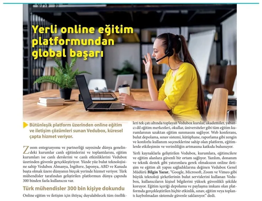 Yerli Online Eğitim Platformundan Global Başarı - IctMedia