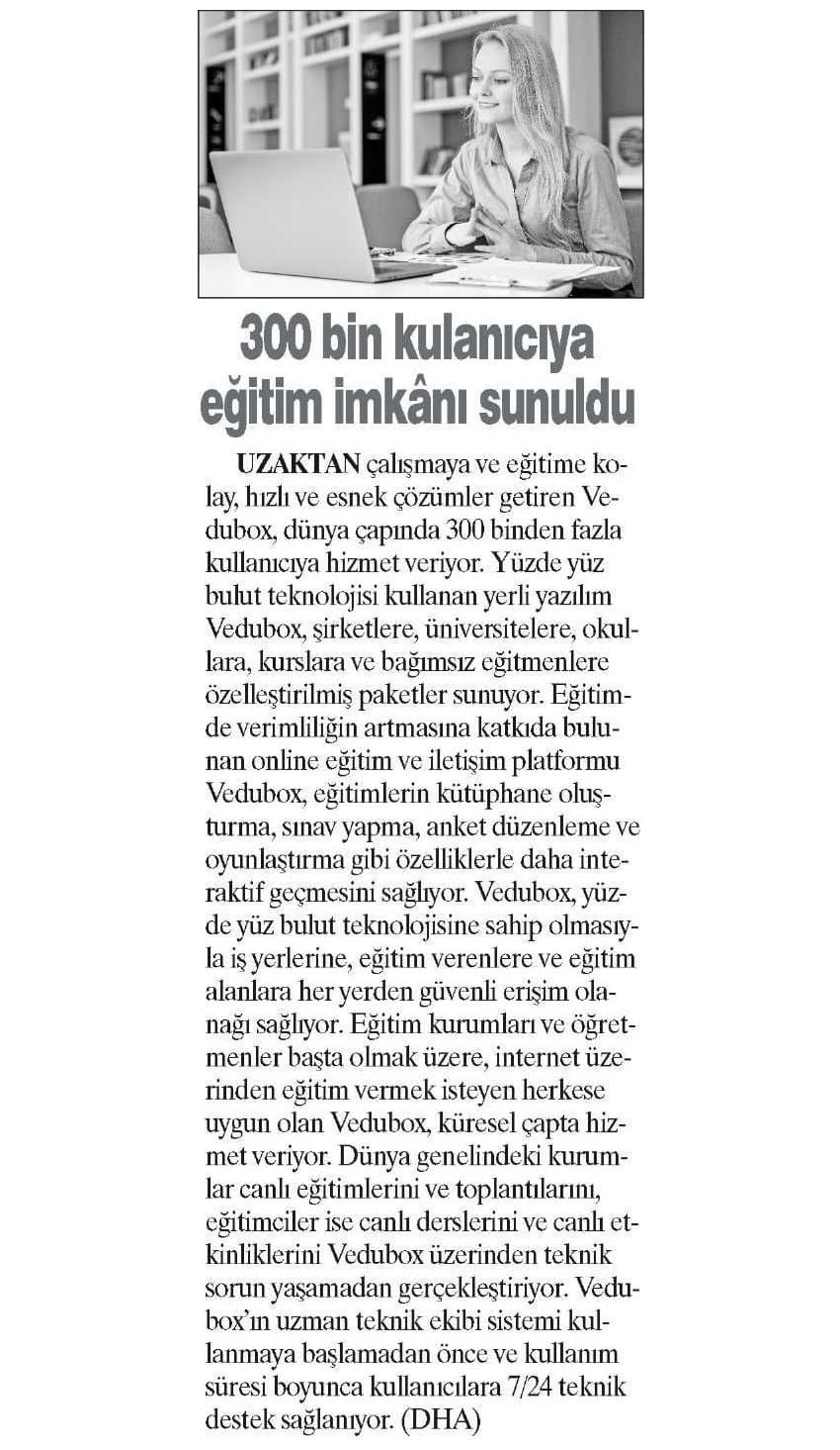300 Bin Kullanıcıya Eğitim İmkanı Sunuldu - Günboyu