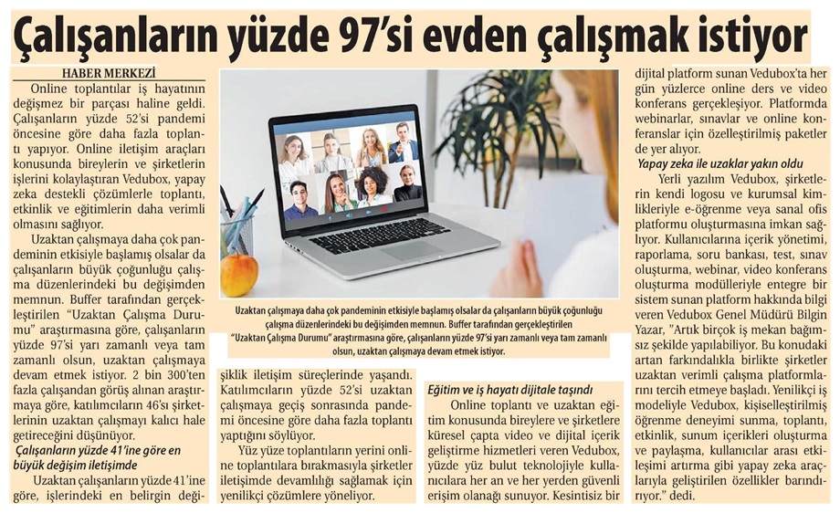 Çalışanların Yüzde 97'si Evden Çalışmak İstiyor - Ticaret Gazetesi