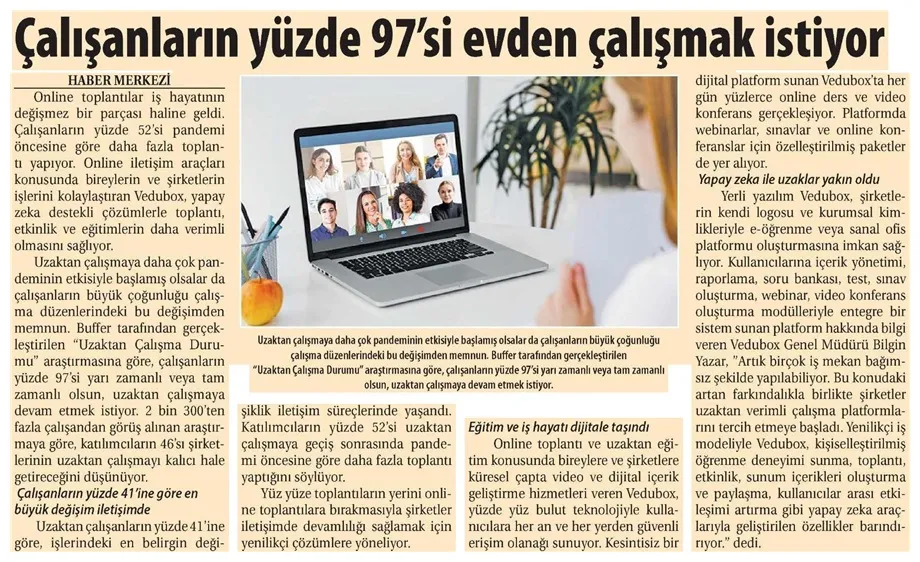 Çalışanların Yüzde 97'si Evden Çalışmak İstiyor - Ticaret Gazetesi