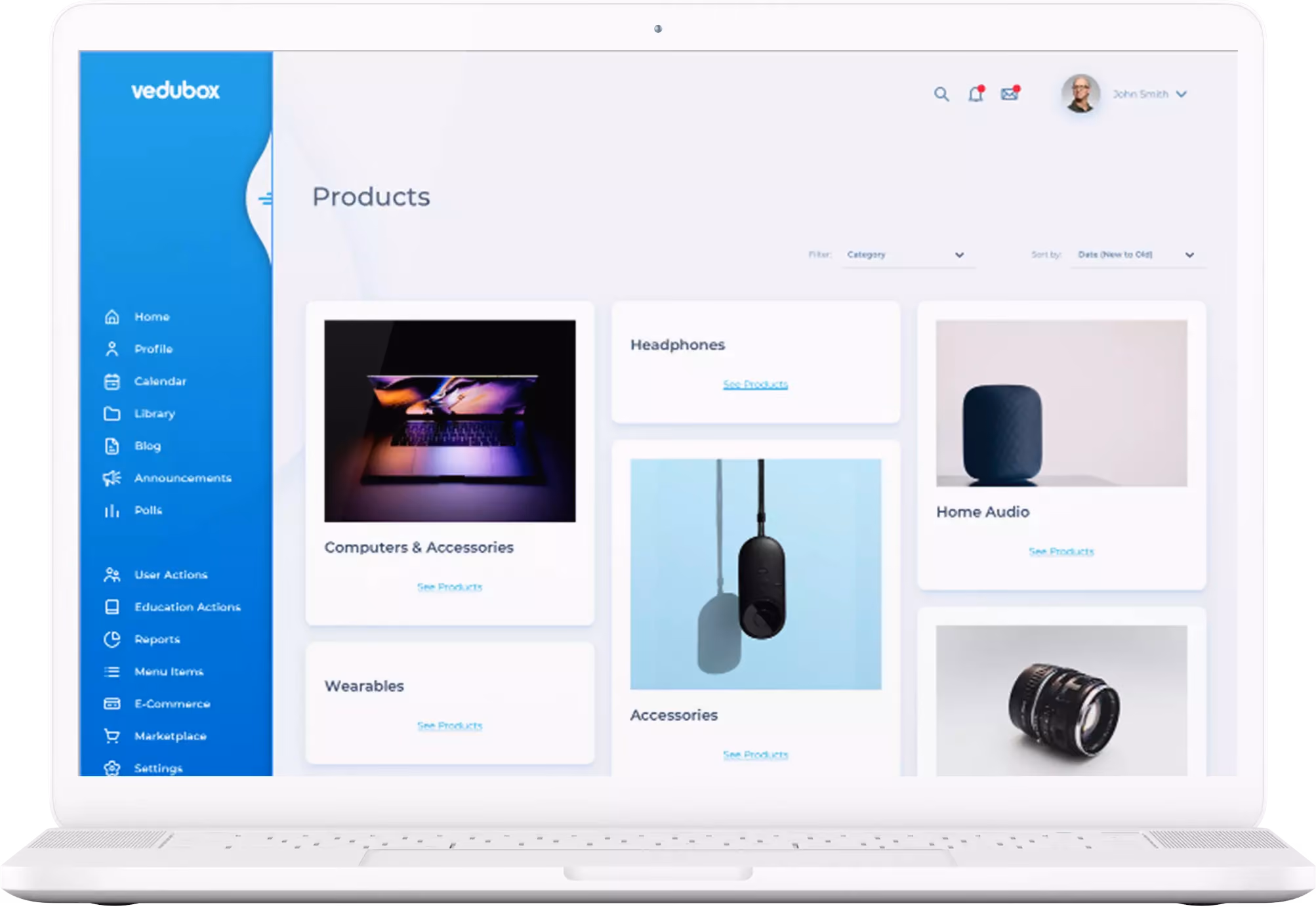 Vedubox Eğitim Satışı modülü mağaza ekranı