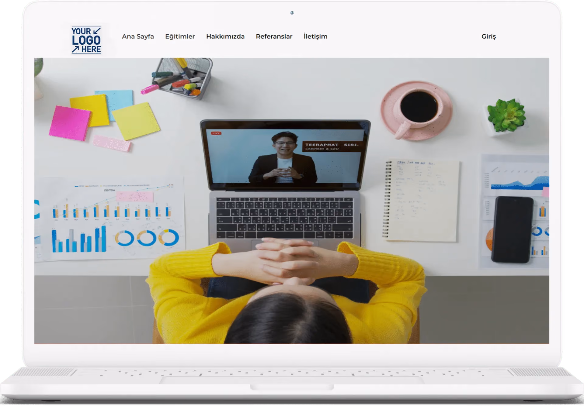Vedubox Web Sitesi Oluşturucu ile hazırlanmış markaya özel portal