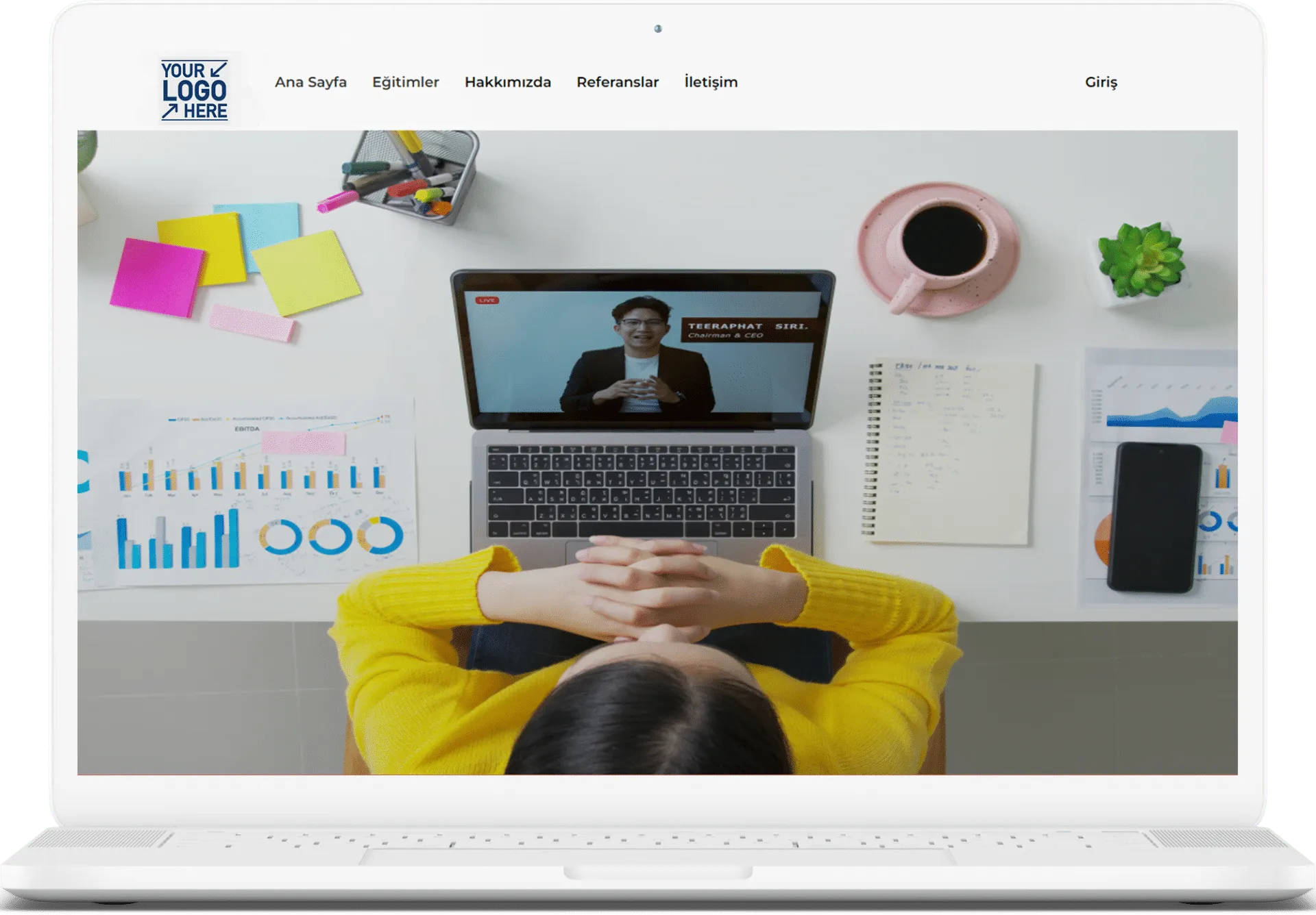 Vedubox Web Sitesi Oluşturucu ile hazırlanmış markaya özel portal