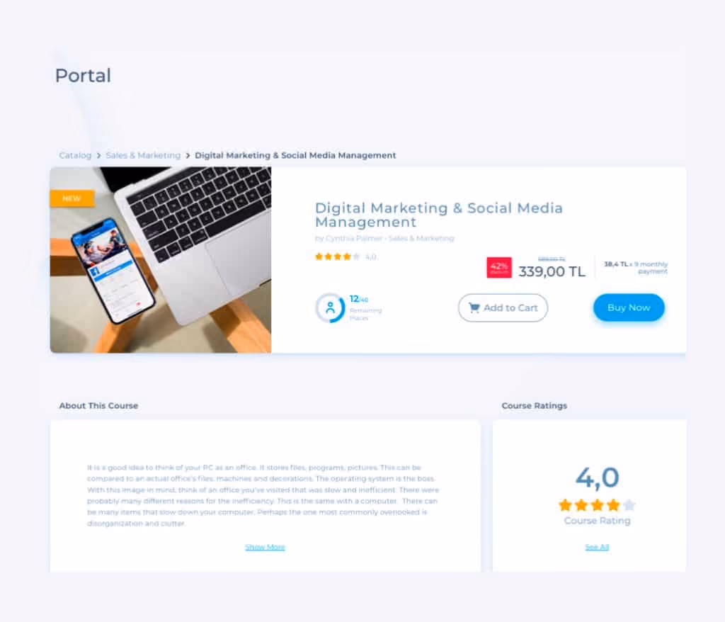 Vedubox portal ekranı