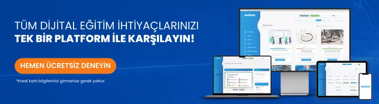 Vedubox ile tüm dijital eğitim ihtiyaçlarınızı tek platformda karşılayın - hemen ücretsiz deneyin