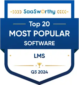 SaaSworthy Top 20 Most Popular Software - LMS, Q3 2024