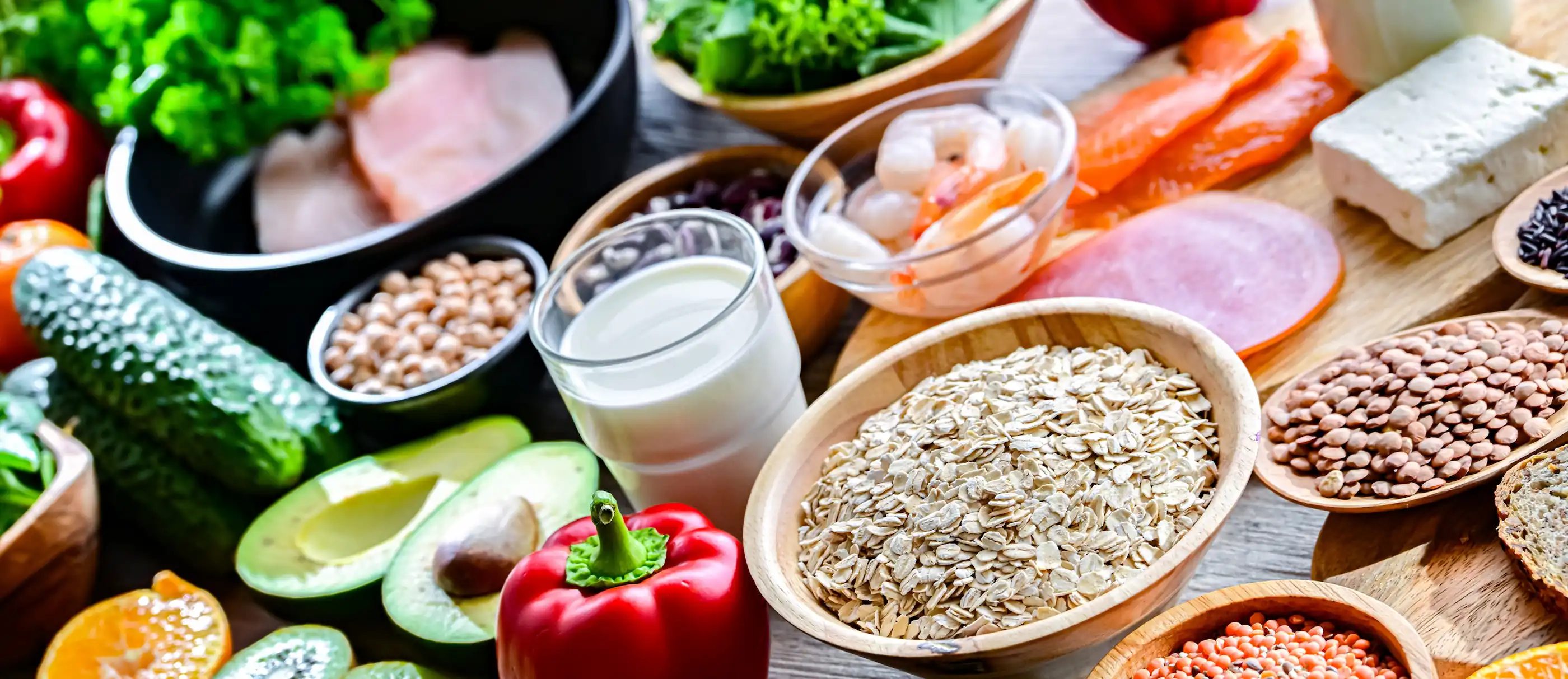 Balanced whole grains, vegetables, dairy and lean protein for healthy meal planning in Cairns