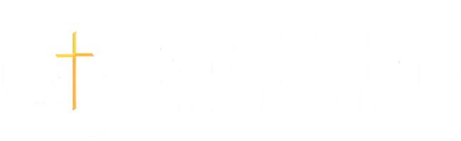 Logo of NorthPointe Christian Schools with stylized letters NP and a gold cross in the N, enclosed in a partial circular outline.