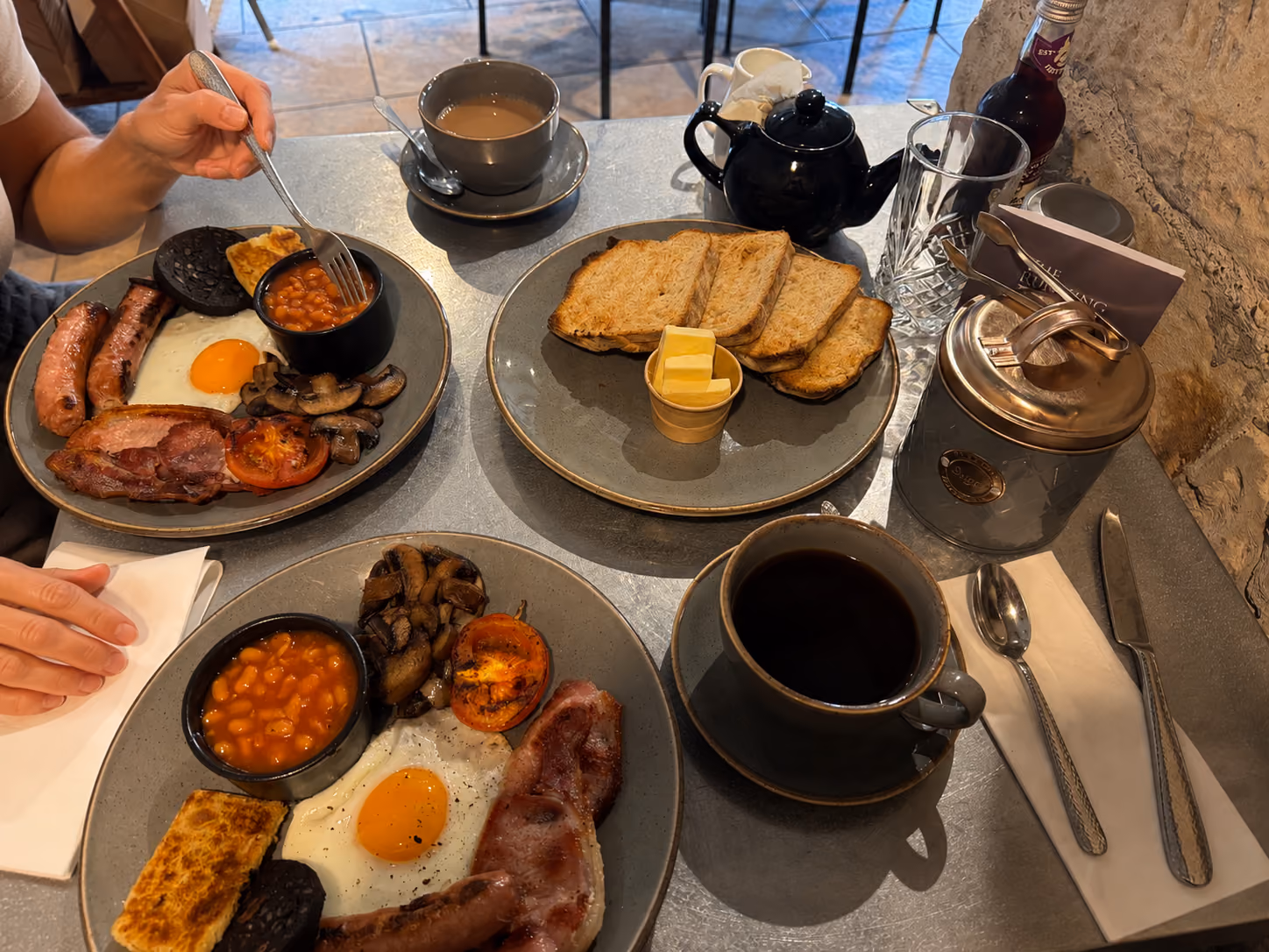 Breakfast at the Running Fox in Powburn