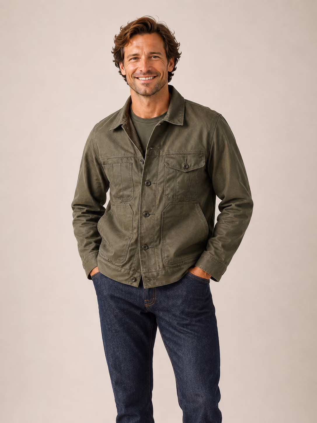 Tin Cloth Short Lined Cruiser Jacket