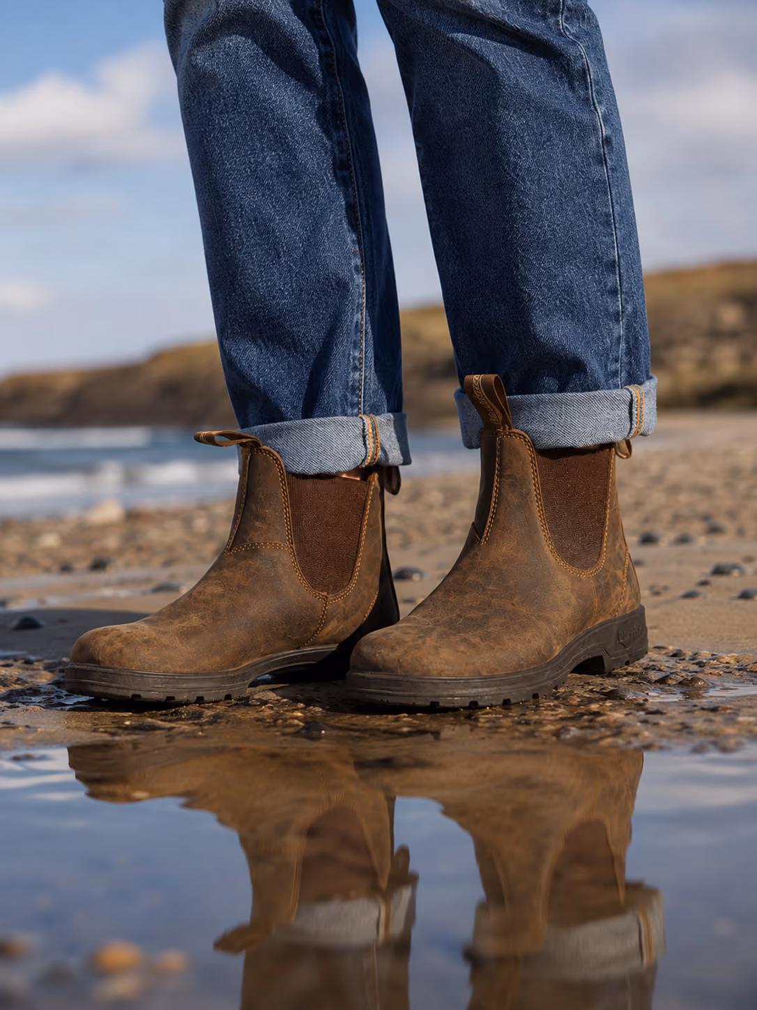 Blundstone 585 Classic Chelsea Boots - Rustic Brown
