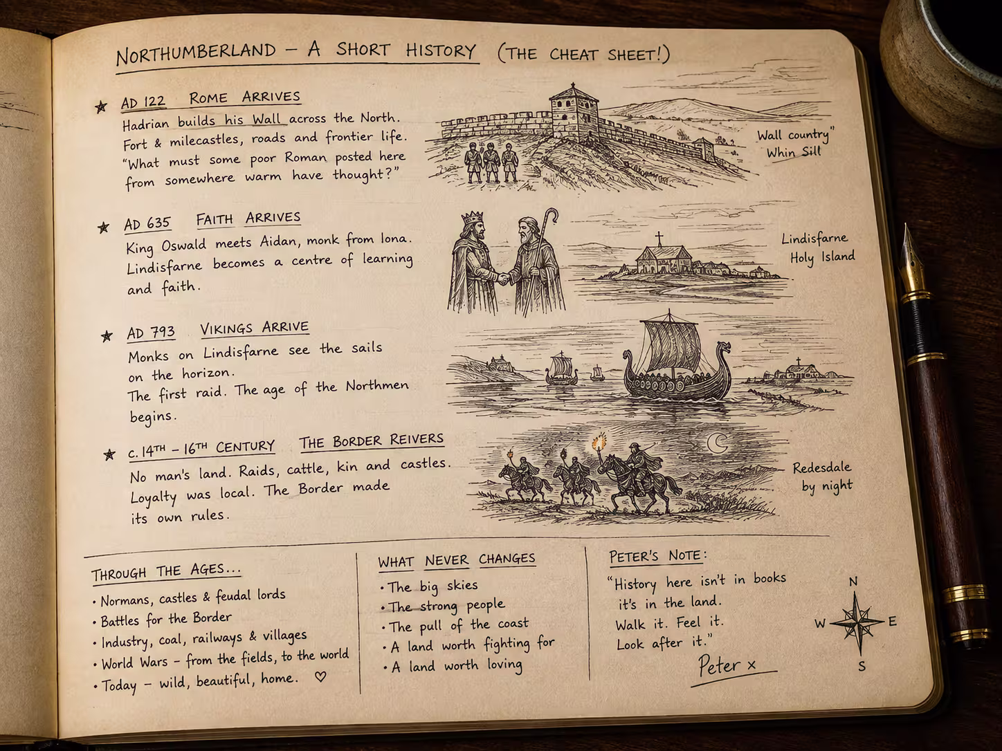 Toms Notebook - Northumberland history.