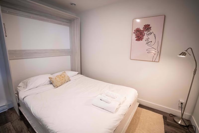 Troisième chambre du condo 108 avec lit queen, Aurea Charlevoix