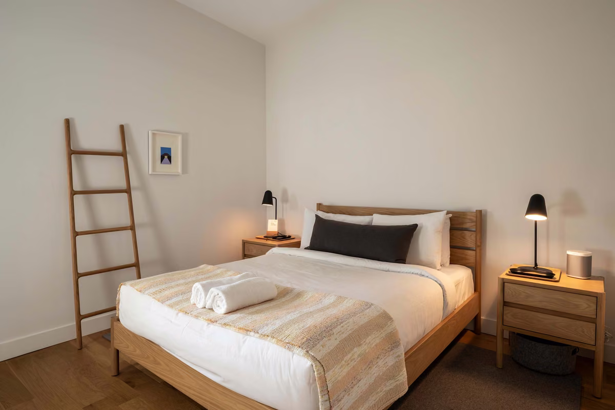 Chambre 1 du condo 102 avec lit queen, Aurea Charlevoix