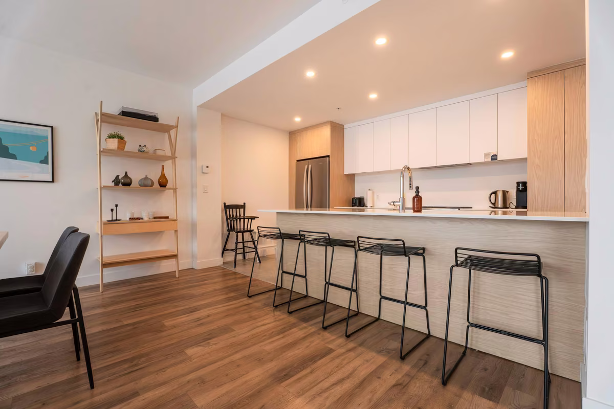 Cuisine entièrement équipée du condo 106, Aurea Charlevoix