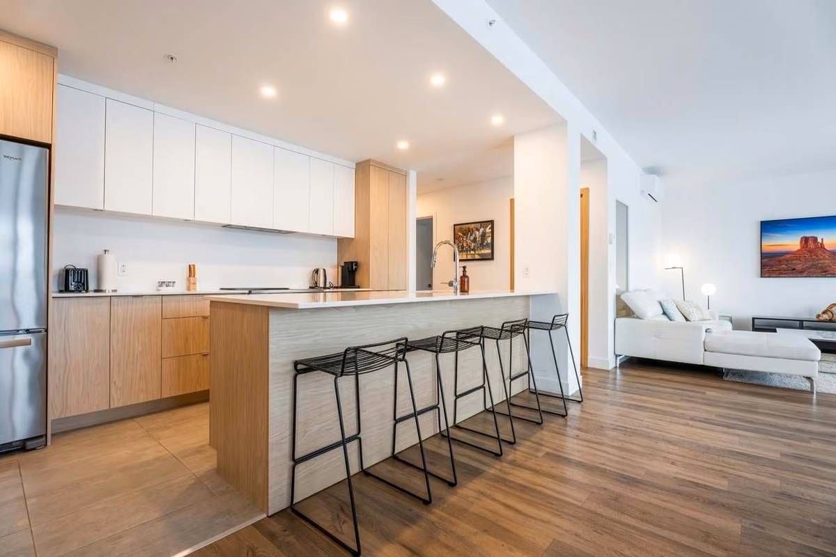 Cuisine entièrement équipée du condo 106, Aurea Charlevoix