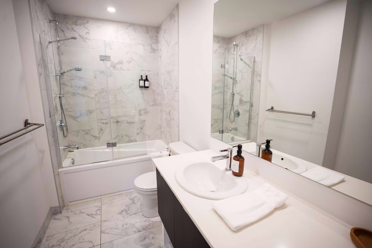 Salle de bain 1du condo 106, Aurea Charlevoix
