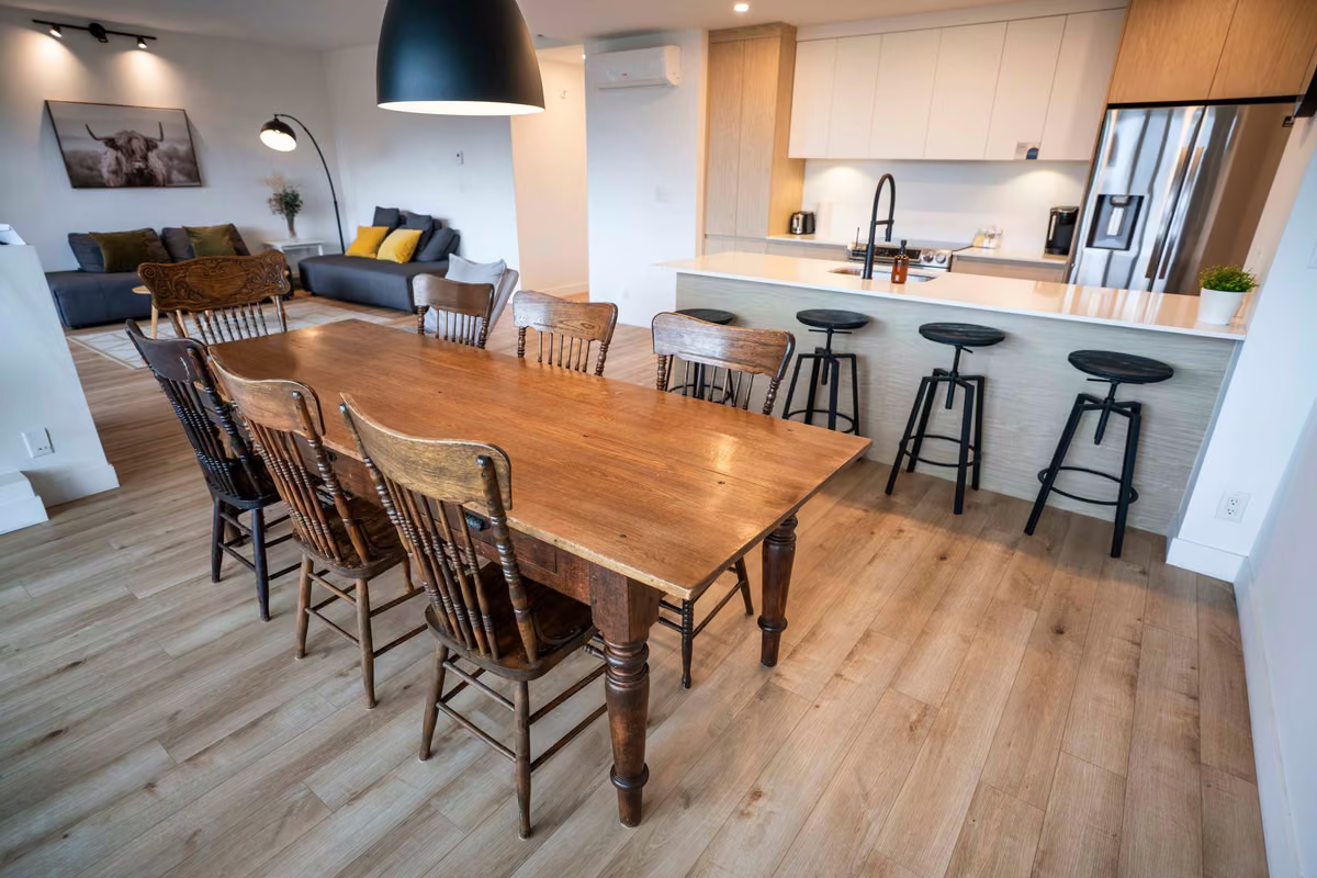Cuisine entièrement équipée du condo 107, Aurea Charlevoix