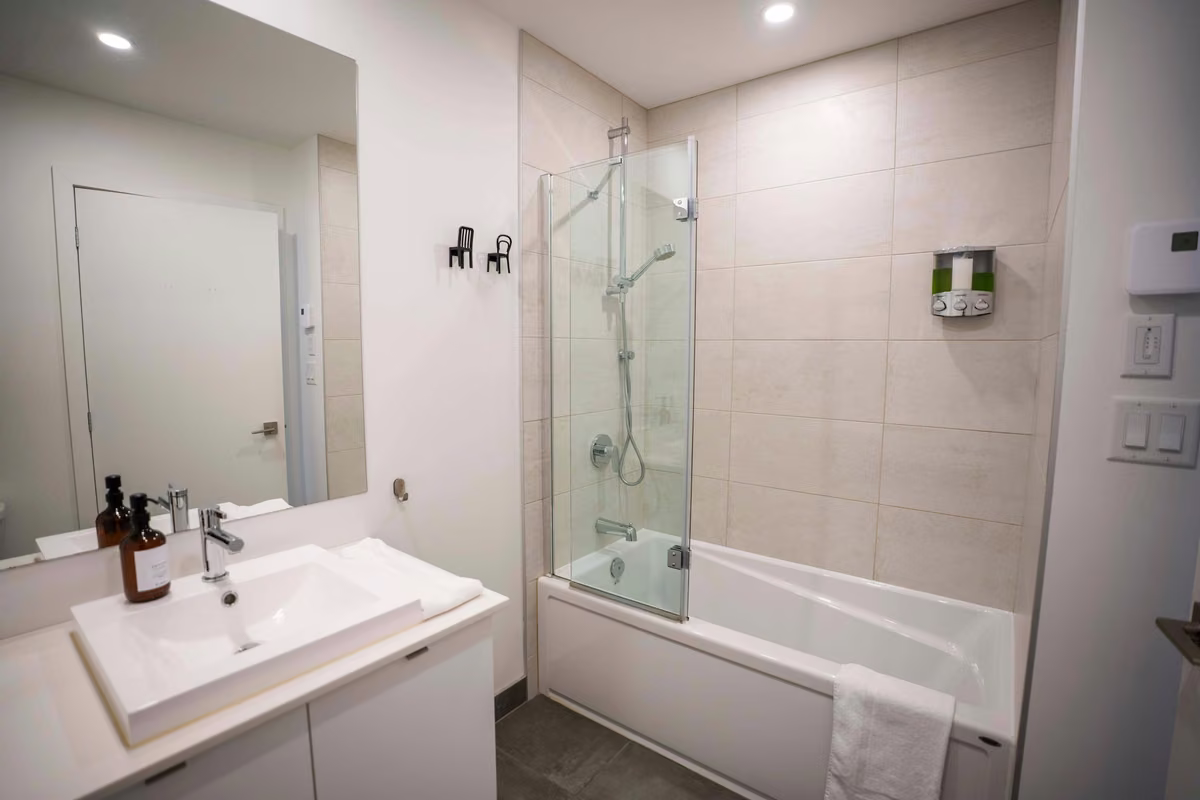 Salle de bain 2du condo 109, Aurea Charlevoix