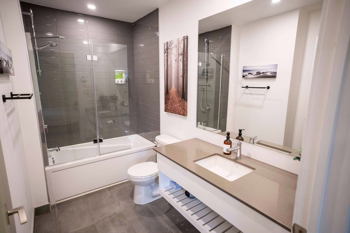 Salle de bain 1du condo 110, Aurea Charlevoix