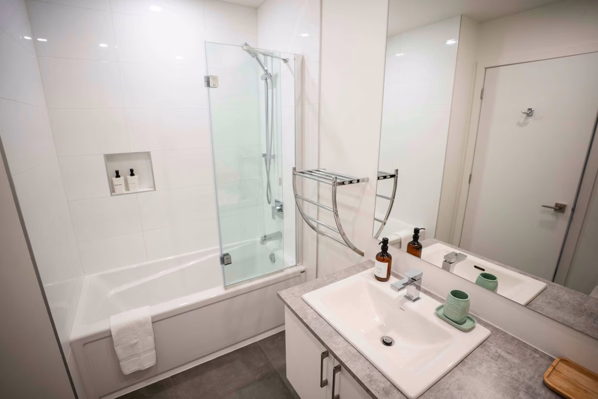 Salle de bain 1du condo 201, Aurea Charlevoix