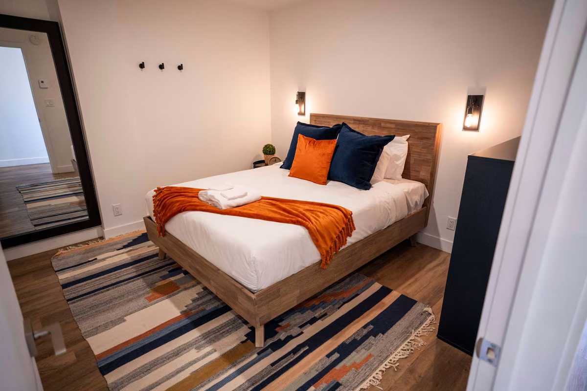 Chambre 3 du condo 204 avec lit queen, Aurea Charlevoix