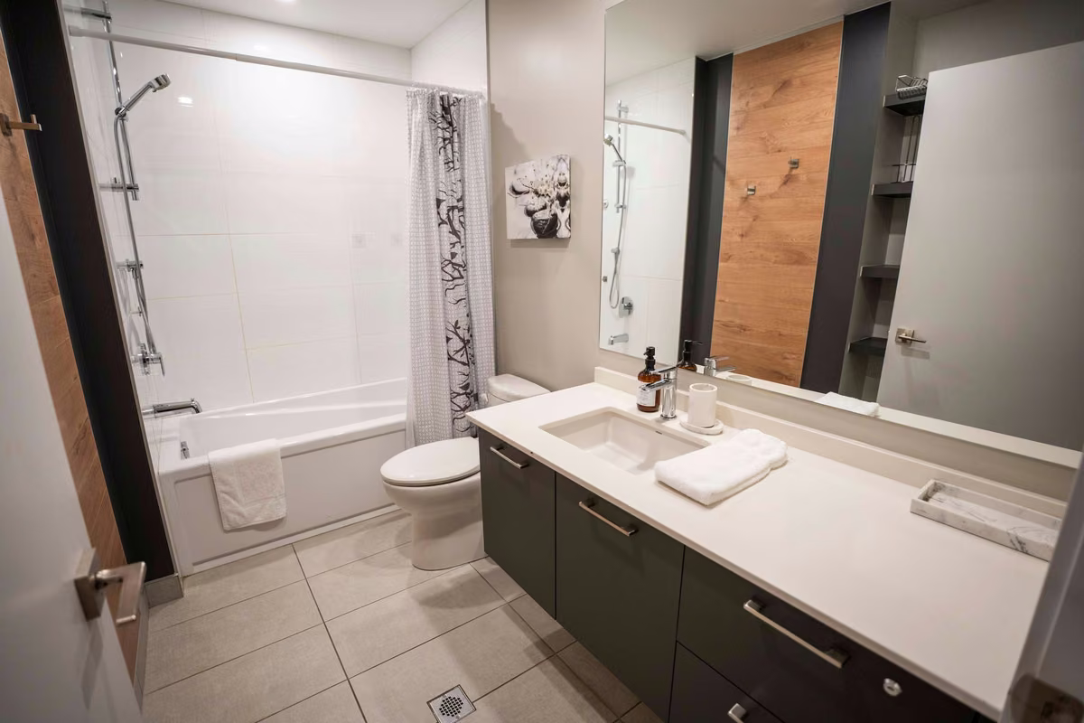 Salle de bain 1du condo 206, Aurea Charlevoix