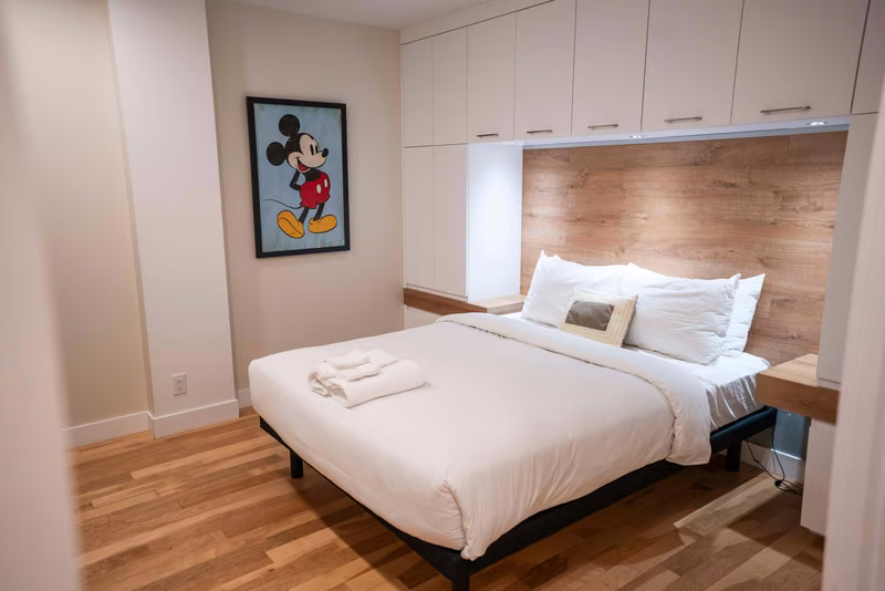 Chambre 3 du condo 206 avec lit queen, Aurea Charlevoix