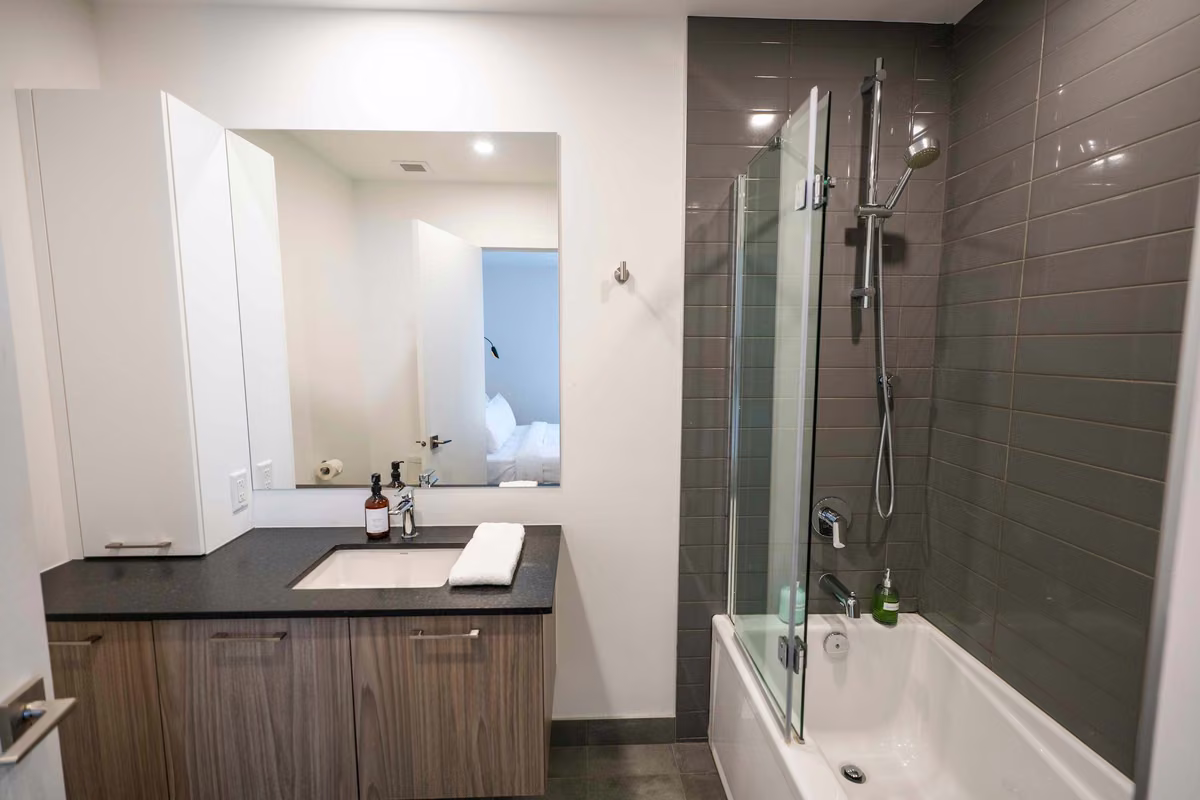 Salle de bain 1du condo 209, Aurea Charlevoix