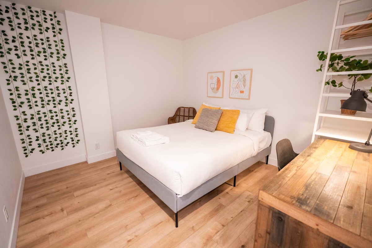 Chambre 3 du condo 210 avec lit queen, Aurea Charlevoix