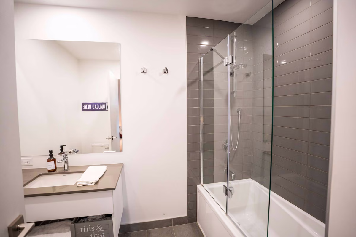 Salle de bain 1du condo 211, Aurea Charlevoix