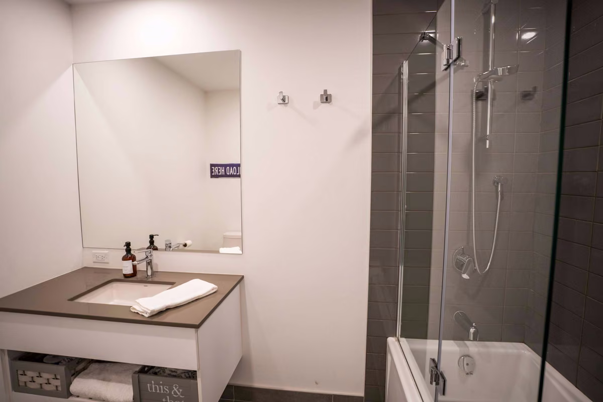 Salle de bain 1du condo 211, Aurea Charlevoix