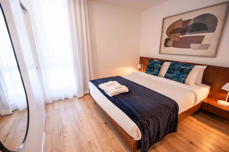 Chambre 1 du condo 301 avec lit king, Aurea Charlevoix