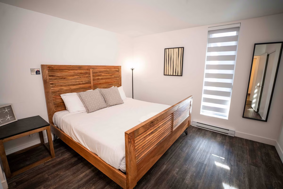 Chambre 1 du condo 310 avec lit king, Aurea Charlevoix