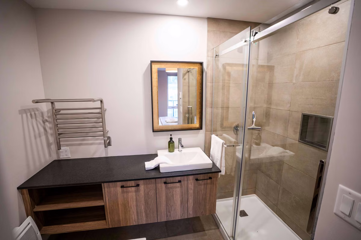 Salle de bain 1du condo 311, Aurea Charlevoix