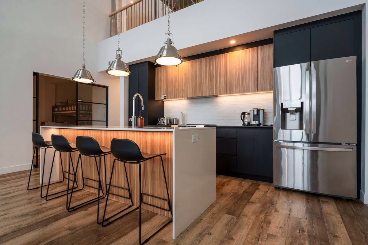 Cuisine entièrement équipée du condo 402, Aurea Charlevoix