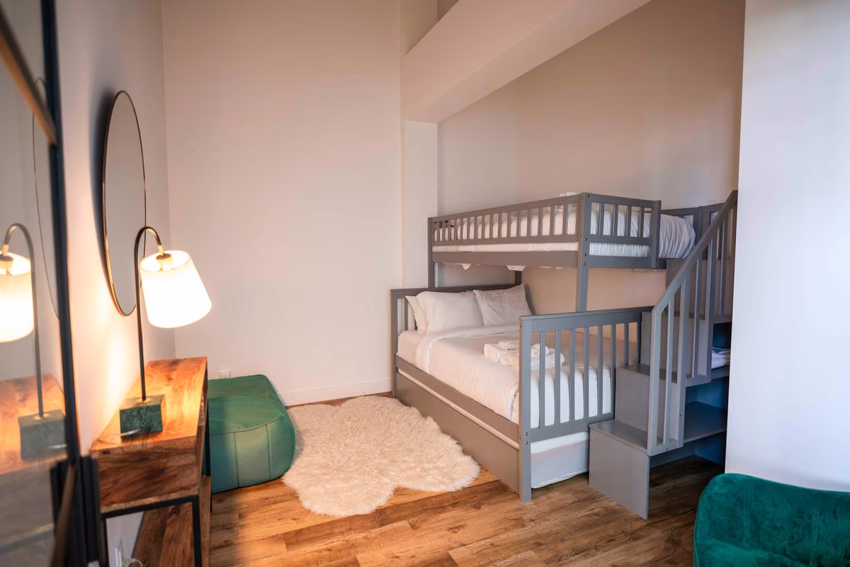Chambre 3 du condo 402 avec lits simples, Aurea Charlevoix