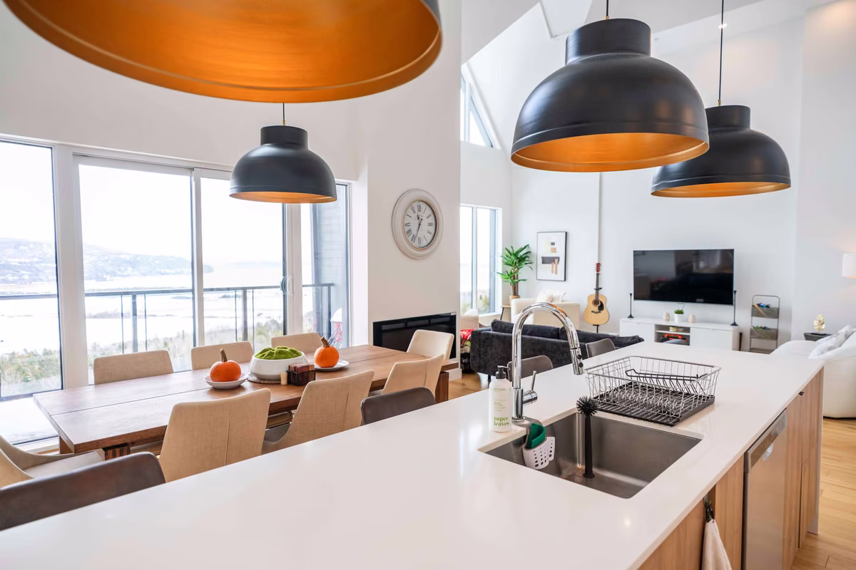 Cuisine entièrement équipée du condo 403, Aurea Charlevoix