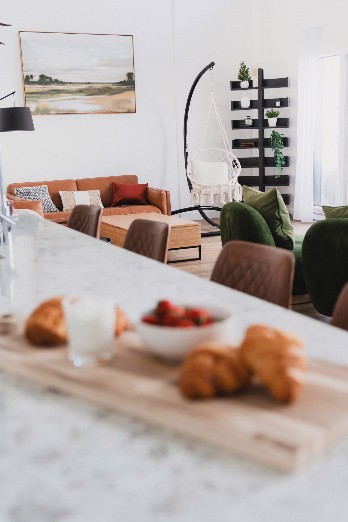 Détail de l'aménagement intérieur du condo 404, Aurea Charlevoix