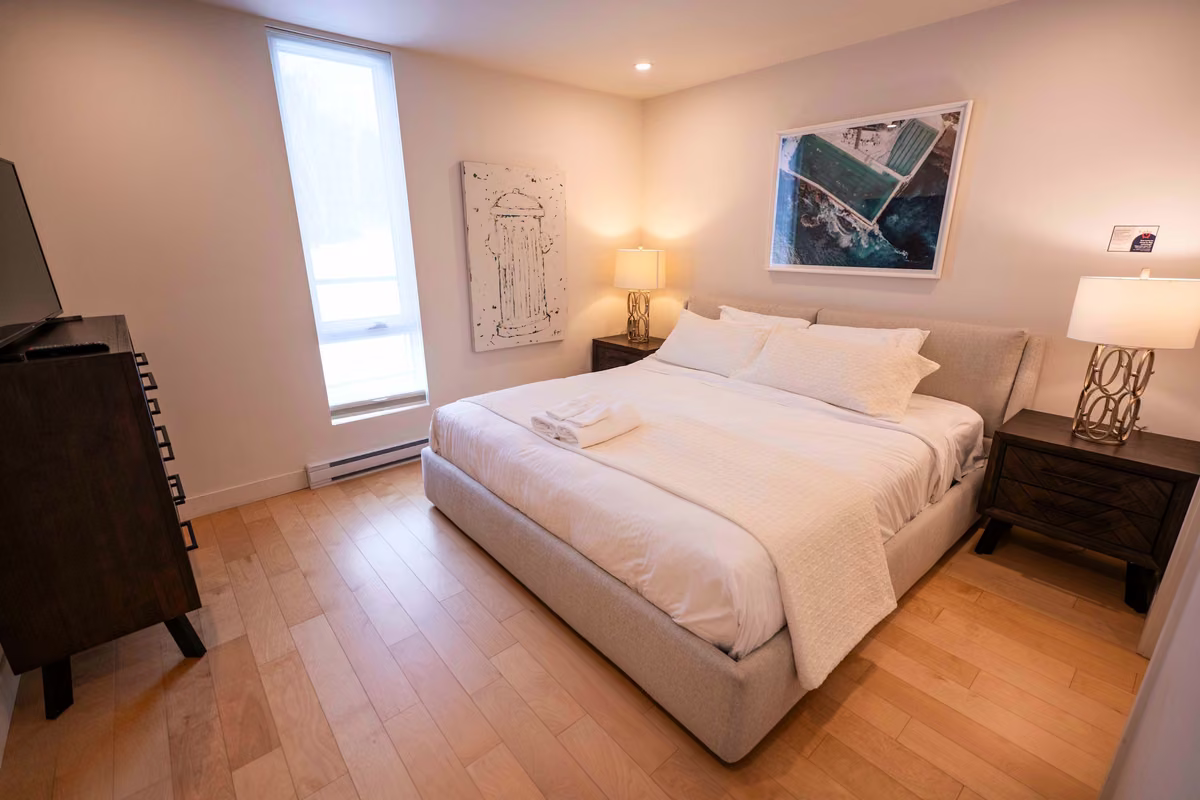 Chambre 1 du condo 405, Aurea Charlevoix