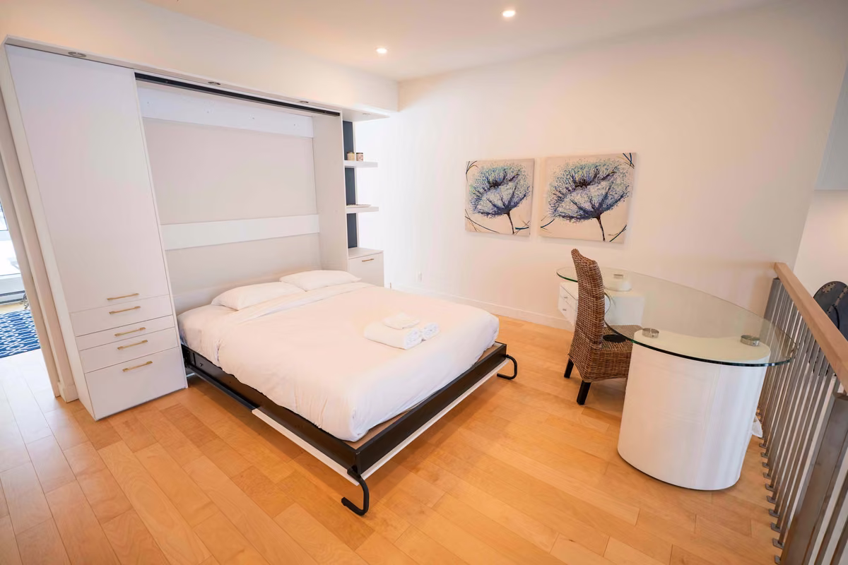 Chambre 4 du condo 405 avec lit queen, Aurea Charlevoix