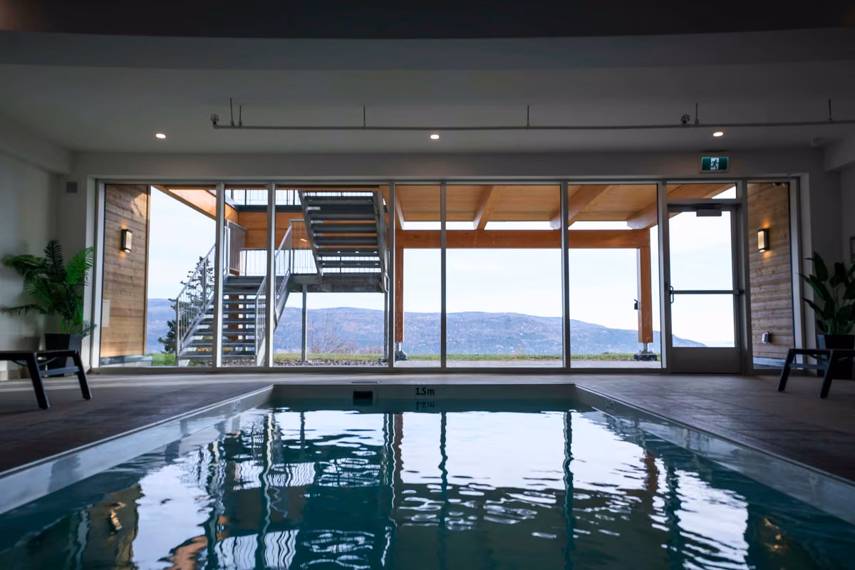 Piscine intérieure d'Aurea Charlevoix